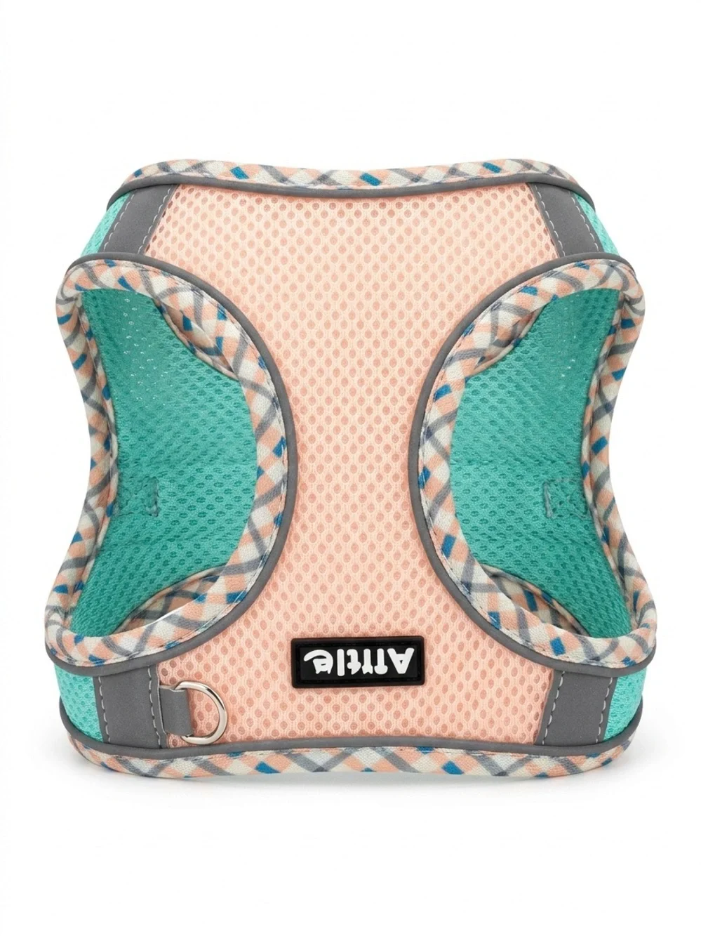 Aittle Breathable Mesh Pet Harness Peach and Teal Size Small New
